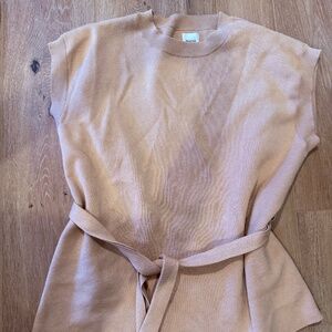 Anthropologie Knit Top with waist tie